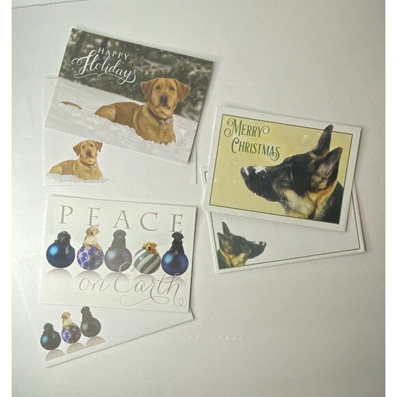 Assorted GUIDE DOG themed Any-Occasion GREETING CARDS 9-count w/ Envelopes - Picture 2 of 3
